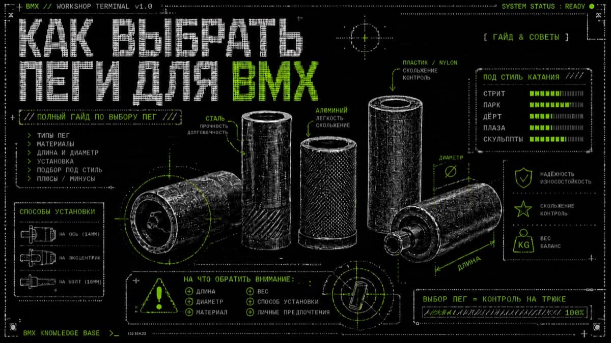 Как выбрать пеги для BMX — обложка статьи